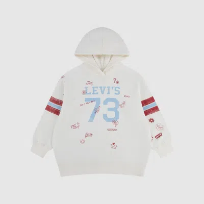 Levi's Oversized Varsity Hoodie Big Girls 7-16 L In Neutral