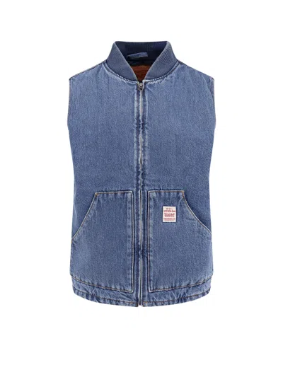 Levi's Workwear Sansome Padded Denim Vest In Navy