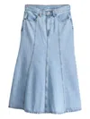 Levi's Panelled Denim Midi Skirt In Blue
