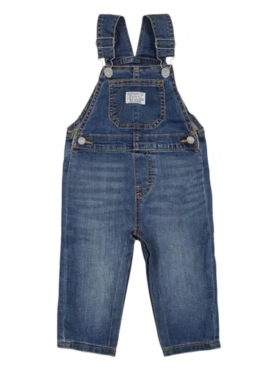 Levi's Kids' Patch-pocket Denim Overall In Blue