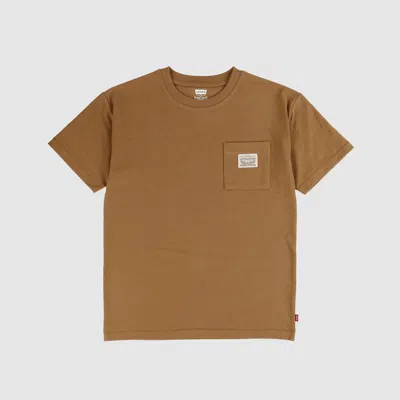 Levi's Patch Pocket Tee Big Boys 8-20 T-shirt L In Foxtrot