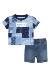 Levi's ® Patchwork Graphic T-shirt & Shorts