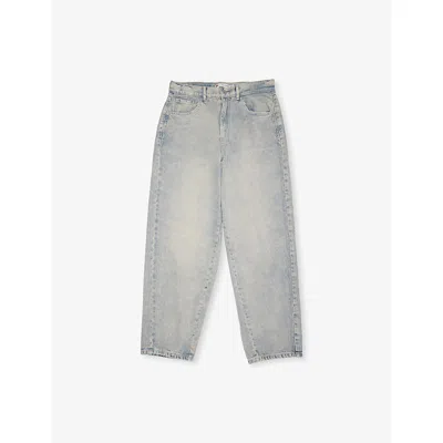 Levi's Kids' Peachy W/o Destruction Baggy Barrel Denim Jeans 10- In Blue