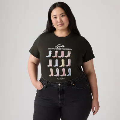 Levi's Perfect Logo T-shirt (plus Size) In Green
