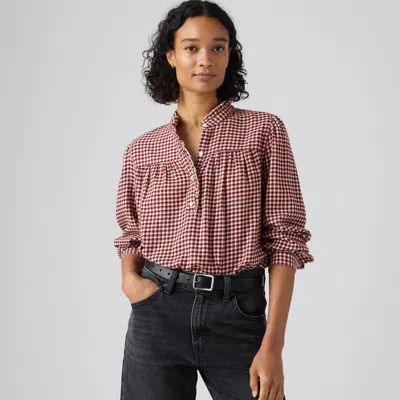 Levi's Perla Long-sleeve Blouse In Red