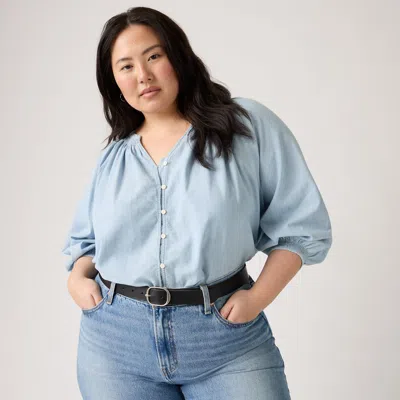 Levi's Phoebe Blouse (plus Size) In Blue