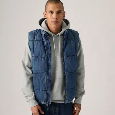 Levi's Piedmont Puffer Vest In Blue