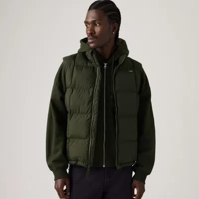Levi's Piedmont Puffer Vest In Green