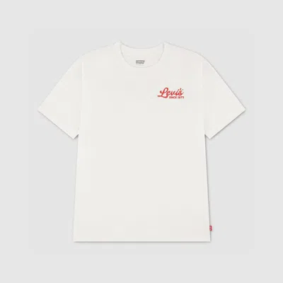 Levi's Pizza Loving Bear Tee Toddler Boys 2t-4t T-shirt 2t In Egret