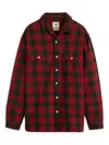 Levi's Jackson Worker Flannel Overshirt In Red