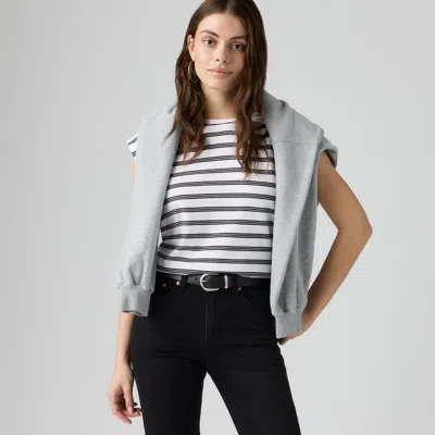 Levi's Pleated Muscle Tank Top In White