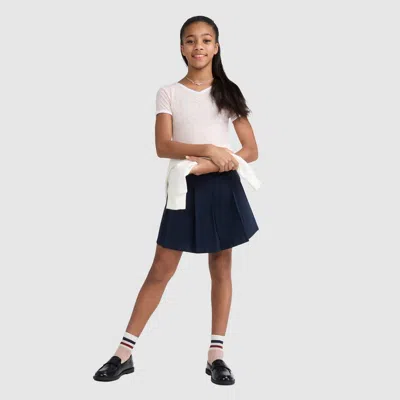 Levi's Pleated Uniform Skort Big Girls 7-16 7 In Blue