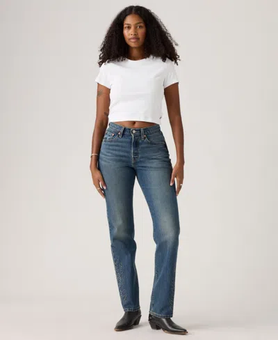Levi's Plus Size 501 Straight Leg Jeans In Blue