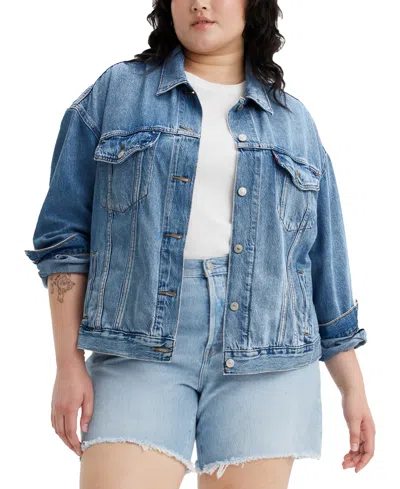 LEVI'S PLUS SIZE '90S COTTON DENIM TRUCKER JACKET