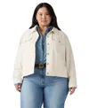 Levi's Plus Size Button-down Original Denim Trucker Jacket In Neutral