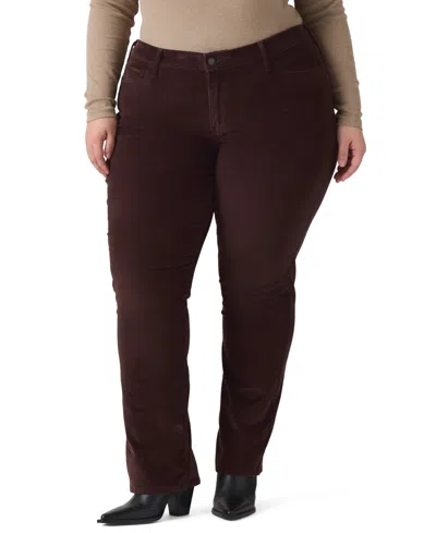 Levi's Plus Size Classic Straight Corduroy Straight-leg Jeans In Java