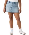Levi's Plus Size Cotton Iconic 501 Mid-rise Denim Skirt In Blue