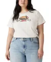 Levi's Plus Size Cotton Perfect Logo T-shirt In White