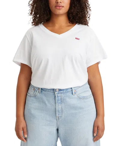 Levi's Plus Size Cotton Perfect V-neck Tees
