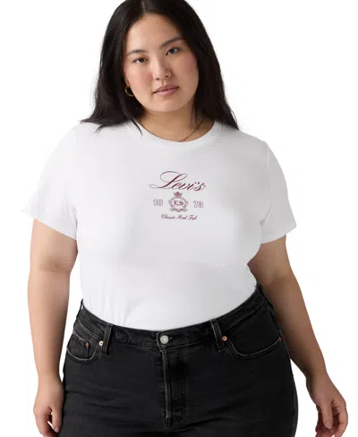 Levi's Plus Size Crewneck Graphic T-shirt In White