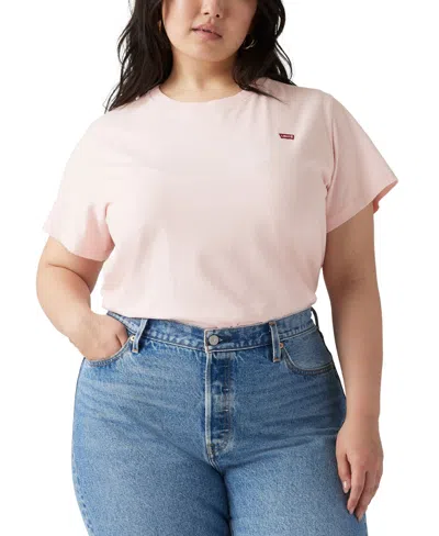 Levi's Plus Size Crewneck Perfect T-shirt In Pink