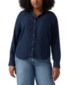 Levi's Plus Size Darlene Button-front Shirt In Blue