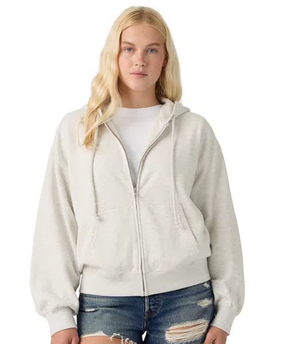 Levi's Plus Size Everyday Brushed Fleece Full-zip Hoodie In White