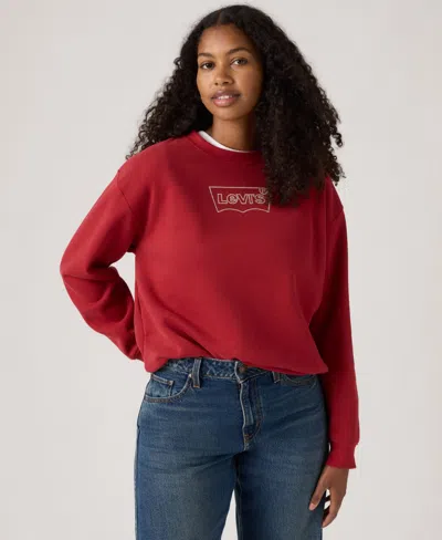 Levi's Plus Size Everyday Crewneck Sweatshirt In Red