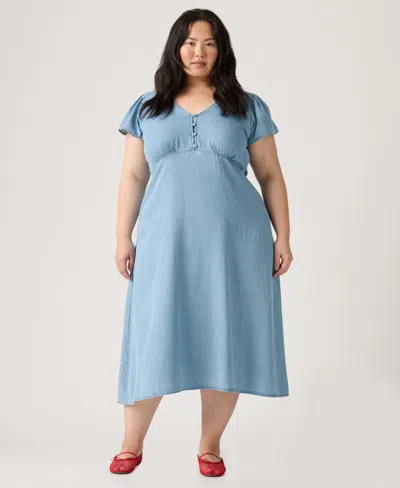 Levi's Plus Size Lilith Short-sleeve Midi Dress In Hey Good Looking