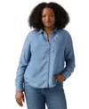 Levi's Plus Size Long Sleeve Darlene Shirt In Blue
