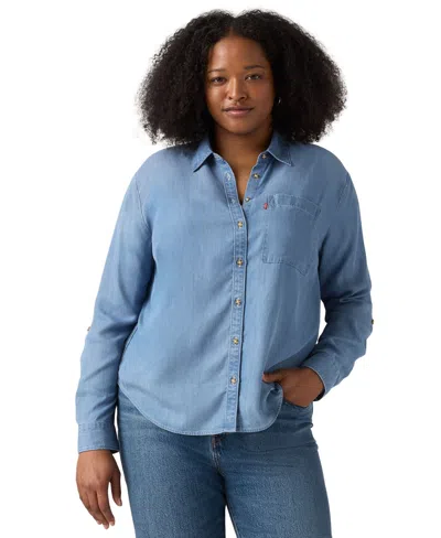 LEVI'S PLUS SIZE LONG SLEEVE DARLENE SHIRT