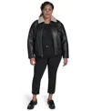 Levi's Plus Size Long Sleeves Bomber Jacket In Black