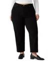 Levi's Plus Size Ribcage Straight-leg Ankle Jeans In Black