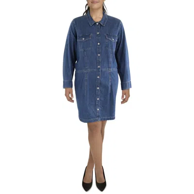Levi's Plus Womens Denim Shirtdress