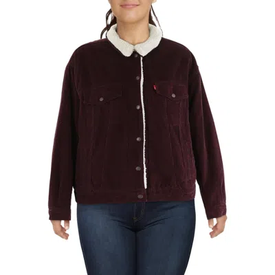 Levi's Plus Womens Pocket Corduroy Trucker Jacket