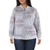 Levi's Plus Womens Printed Quilted Bomber Jacket