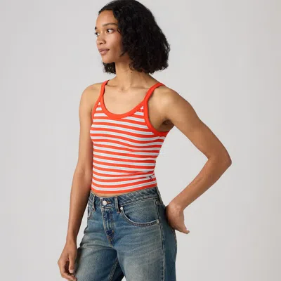 Levi's Plush Stretch Tank Top In Red