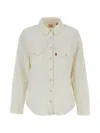 Levi's Ivory Lyocell Blend Iconic Western Shirt In Neutral