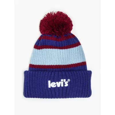 Levi's Pom Beanie In Blue