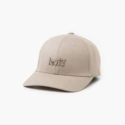 Levi's Poster Logo Flexfit Cap In Neutral