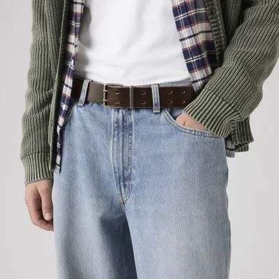 Levi's Potrero Double Prong Belt In Brown