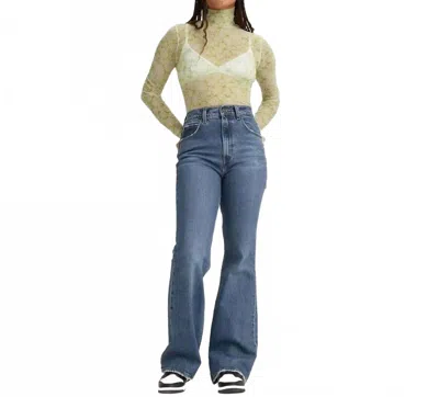 Levi's Premium 70's High Rise Flare Jeans In Blue