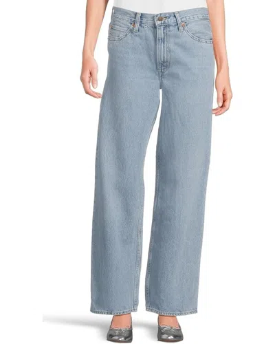 LEVI'S PREMIUM DAD JEANS WOMEN'S BLUE DENIM HIGH RISE STRAIGHT LEG DDR470