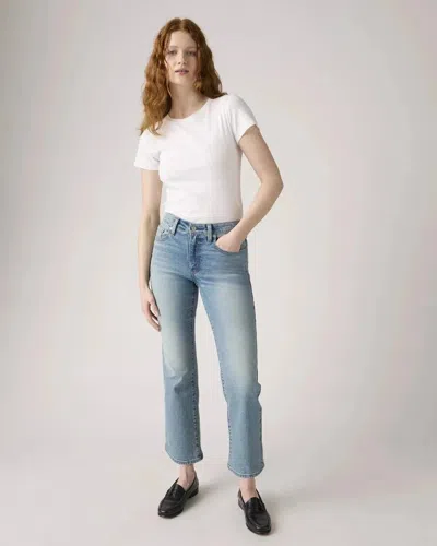 Levi's Premium Wedgie Jeans Womens Blue Denim Relaxed Fit Straight Gbo1732