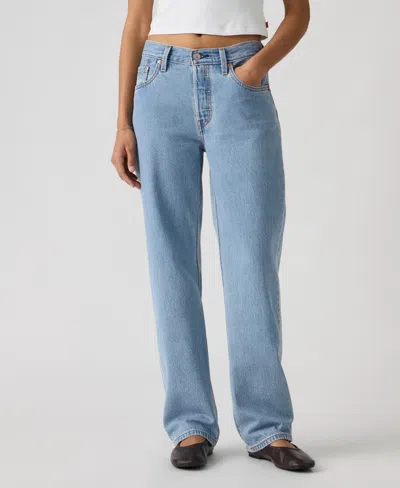 Levi's Premium Women's 501 90's Lightweight Mid-rise Straight-fit Jeans In Blue