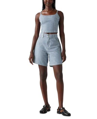 Levi's Premium Women's Cotton High Rise Baggy Shorts