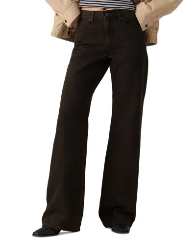 Levi's Premium Women's Mid-rise Loose Bootcut Jeans In Brown