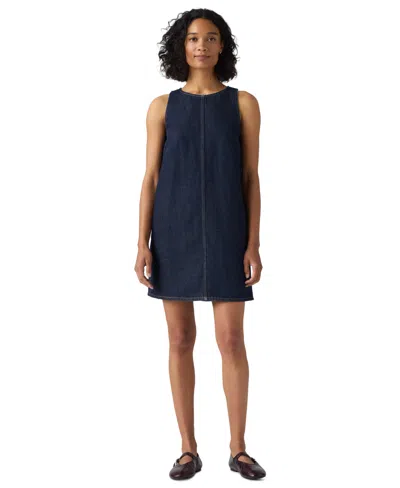 Levi's Premium Women's Shift Sleeveless Dress In Shaded Vie
