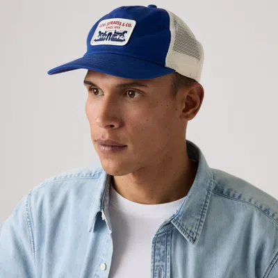 Levi's Presidio Trucker Jacket Hat In Blue