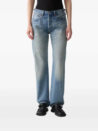 Levi's Pride 501® Stud-embellished Jeans In Blue